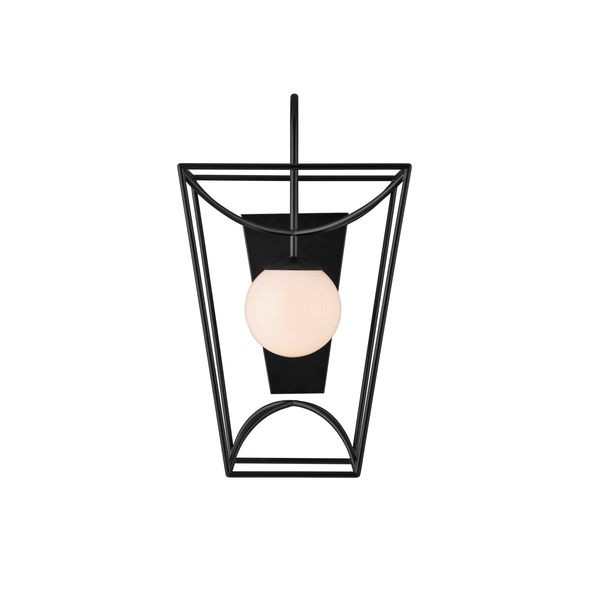 【CURREY】アメリカ・アウトドアウォールライト「Rochefort」1灯 ブラック (W343×D242×H597mm)