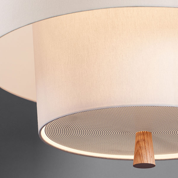 【WorkOf】アメリカ・デザイン照明 ペンダントライト「Nomen」ホワイト 2灯（φ610×H458mm）