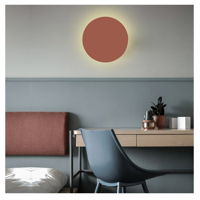 インテリア照明 LEDウォールライト1灯 ピンク（φ200／φ300mm）