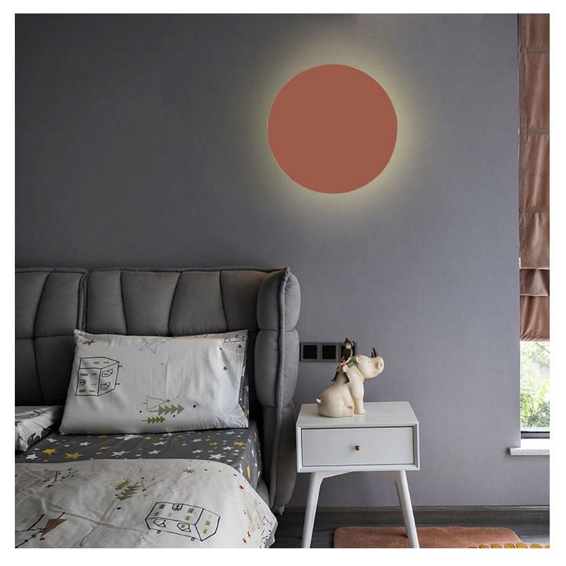 インテリア照明 LEDウォールライト1灯 ピンク（φ200／φ300mm）