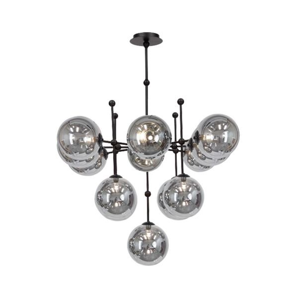 【MARETTI】オランダ・ペンダントライト「STELLAR」13灯  BLACK（W950×H1120mm）