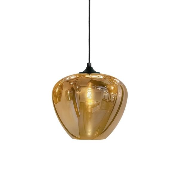 【MARETTI】オランダ・シェードペンダントライト「TULIP」1灯  COGNAC（φ200×H150mm）