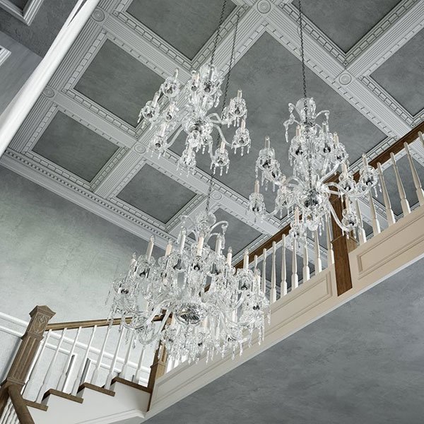 【Preciosa】「Rudolf M」クリスタルシャンデリア18灯 クローム(W940×H1130mm)