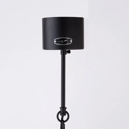 【HERMOSA】ペンダントライト「MOON6」6灯・ブラック×アンバー（W480×H1200mm）