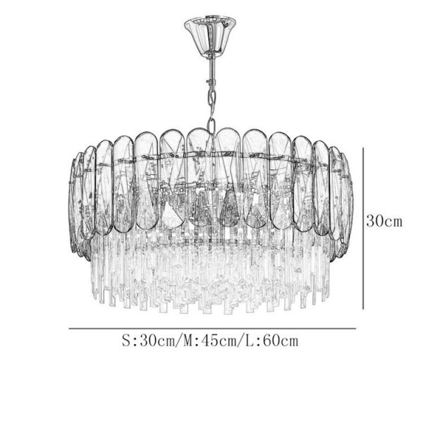 クリスタル シャンデリア 30+50cm クリスタルシャンデリア 8灯｜シャンデリア専門店EL JEWEL