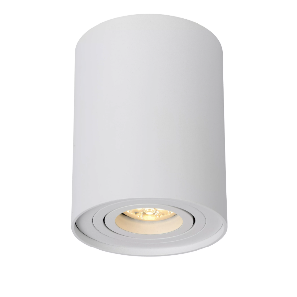 【LUCIDE】ベルギー デザイン照明 シーリングライト「TUBE」White 1灯（φ96×H125mm）