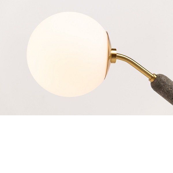 【MITZI】アメリカ・ガラスボールテーブルライト「BRIELLE」1灯・ゴールド（W177.8×H488.9mm）