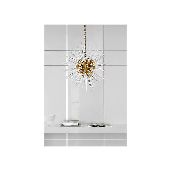 【Visual Comfort】アメリカ・デザイン・スプートニク照明「Quincy Medium Sputnik Chandelier」20灯　ゴールド（W737×H762mm）