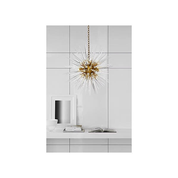 【Visual Comfort】アメリカ・デザイン・スプートニク照明「Quincy Medium Sputnik Chandelier」20灯　ゴールド（W737×H762mm）