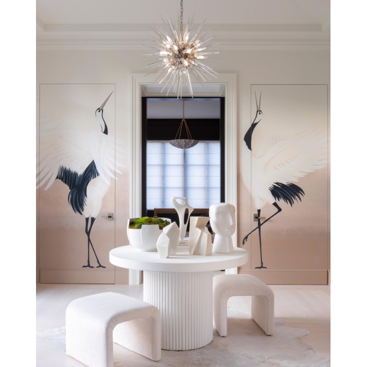 【Visual Comfort】アメリカ・デザイン・スプートニク照明「Quincy Medium Sputnik Chandelier」20灯　ゴールド（W737×H762mm）
