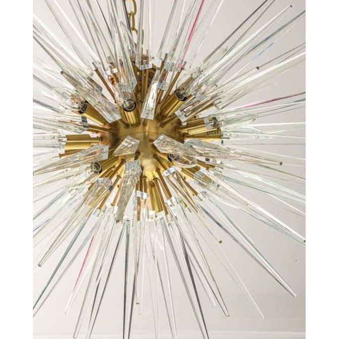 【Visual Comfort】アメリカ・デザイン・スプートニク照明「Quincy Medium Sputnik Chandelier」20灯　ゴールド（W737×H762mm）