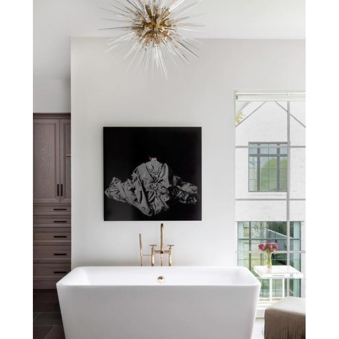 【Visual Comfort】アメリカ・デザイン・スプートニク照明「Quincy Medium Sputnik Chandelier」20灯　ゴールド（W737×H762mm）