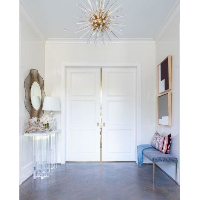 【Visual Comfort】アメリカ・デザイン・スプートニク照明「Quincy Medium Sputnik Chandelier」20灯　ゴールド（W737×H762mm）
