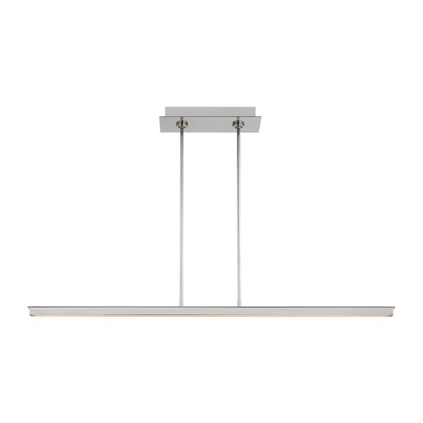 【TECH LIGHTING】アメリカ・モダン照明 ペンダントライト「Stagger 48 Linear Suspension」LED照明 シルバー（W1204×D34×H28mm）