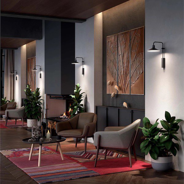 【Bover】 スペイン・ブラケットライト「Platet A／02」Terracotta Shade
(Φ200×D300×H400mm)