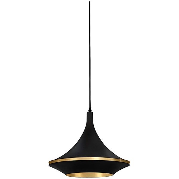 【１台在庫有！】【MARETTI】オランダ・ペンダントライト「SLICED」Medium・1灯 Black & Gold（φ400mm）