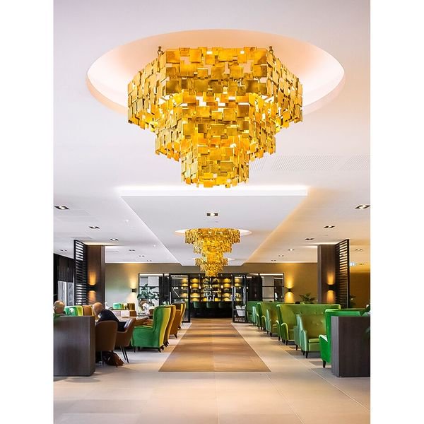 【MARETTI】オランダ・インテリア照明「ABE」  BRASS（W1300×H900mm）