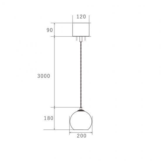 HERMOSA】ペンダントライト「ACE LAMP・S」1灯・GRAY（W200×H180mm