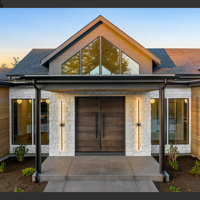 【ET2】アメリカ・アウトドアウォールライト「ALUMILUX LINE」2灯(W110×D60×H2440mm)