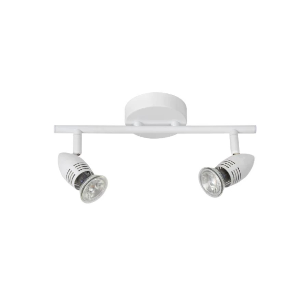 【LUCIDE】ベルギー デザイン照明 シーリングライト「CARO-LED」White 2灯（W320×D90×H130mm）