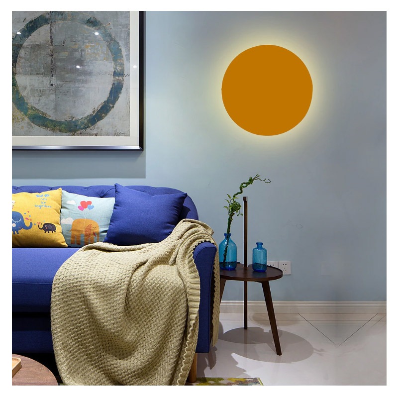 インテリア照明 LEDウォールライト1灯 オレンジ（φ200／φ300mm）