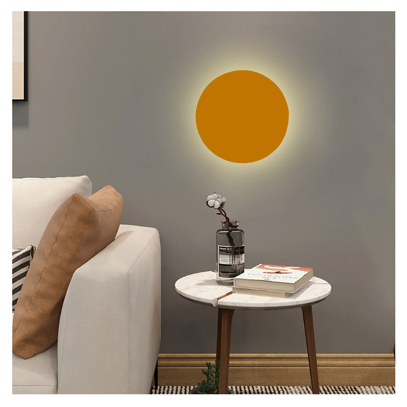 インテリア照明 LEDウォールライト1灯 オレンジ（φ200／φ300mm）