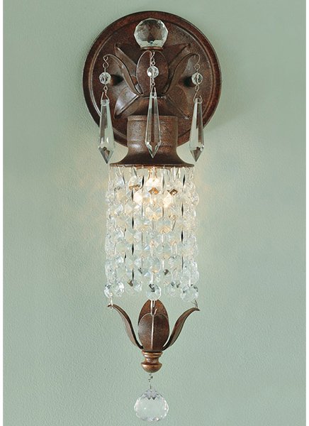 【GENERATION LIGHTING】アメリカ・FEISS Collectionクリスタルブラケット「Maison De Ville」1灯(W127×H356mm)