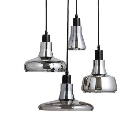 法人様・店舗様限定】ガラスシェードペンダントライト・メタルグレー