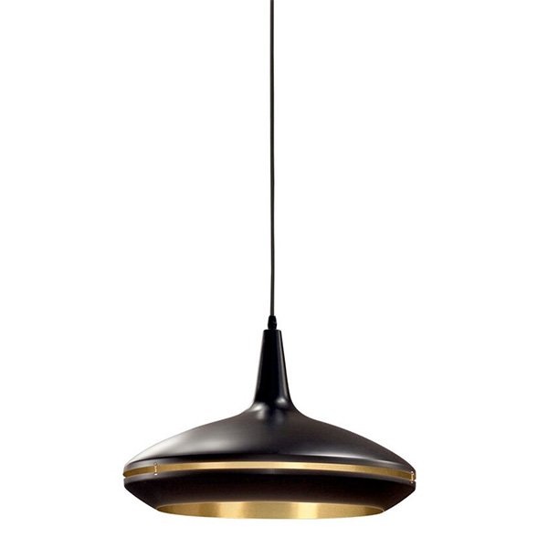 【１台在庫有！】【MARETTI】オランダ・ペンダントライト「SLICED」Large・1灯 Black & Gold（φ450mm）