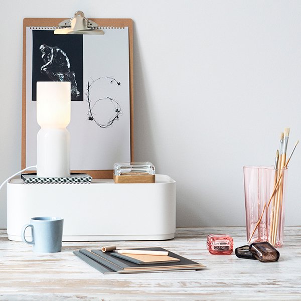 Iittala】「Lantern lamp 250 mm, white」テーブルランプ