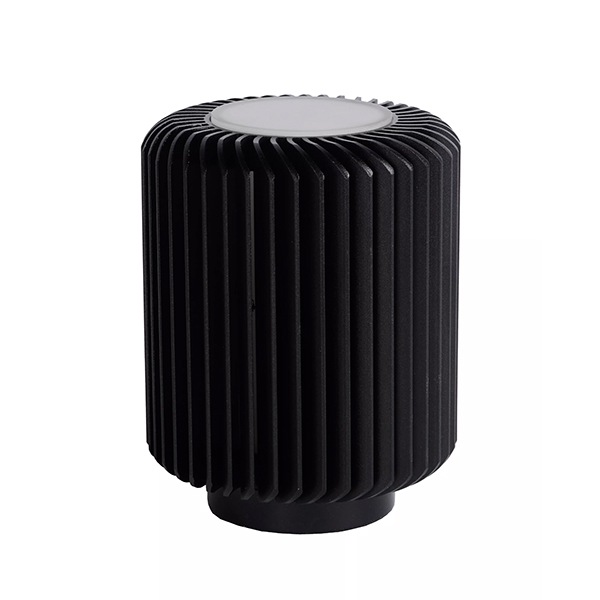【LUCIDE】ベルギー デザイン照明 テーブルライト「TURBIN」Black(φ106×H137mm)