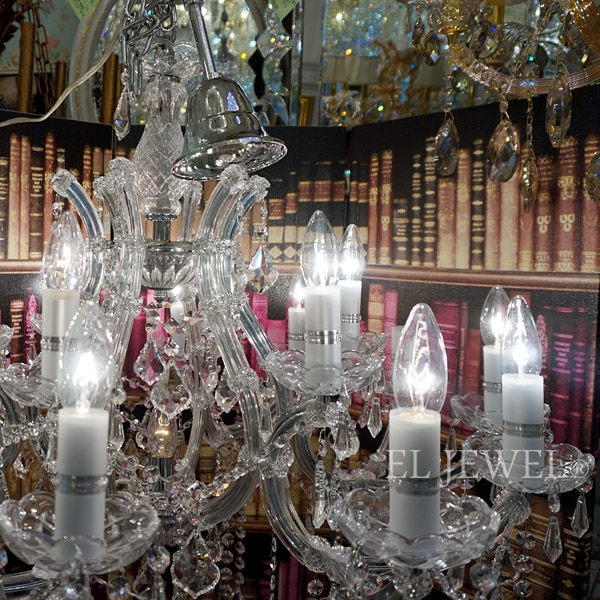 在庫1台限定！】【SUPRA】 クリスタルシャンデリア 19灯・クローム