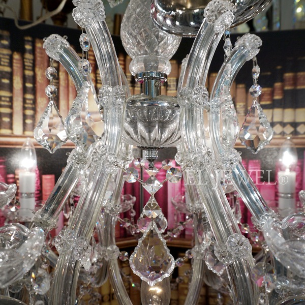 在庫1台限定！】【SUPRA】 クリスタルシャンデリア 19灯・クローム