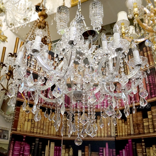 在庫1台限定！】【SUPRA】 クリスタルシャンデリア 19灯・クローム