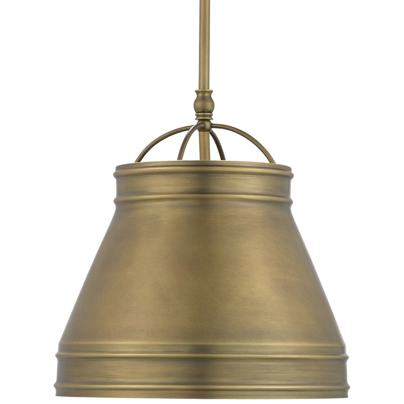 【CURREY】アメリカ・ペンダントライト 1灯「Lumley」ゴールド(φ330×H355mm)