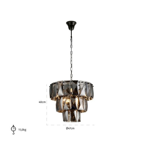 【Richmond Interiors】オランダ・インテリア照明「Avalon」6灯（W470×D470×H400mm）