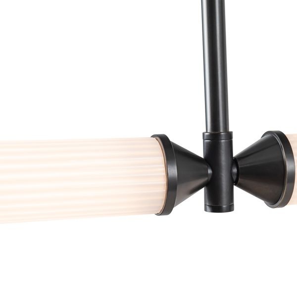 【Alora】アメリカ  デザイン照明シーリングライト 「Edwin」 ブロンズ（L1217×H51mm）