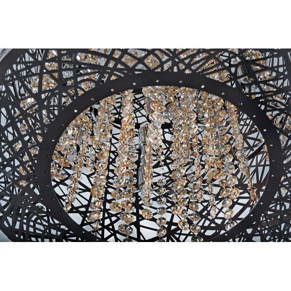 【ET2】アメリカ・LEDクリスタルシーリングライト「INCA」9灯（W600×H220mm）