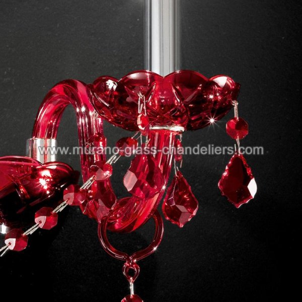 【MURANO GLASS CHANDELIERS】イタリア・ヴェネチアンガラスウォールライト2灯「BRINDISI」（W310×D260×H340mm）