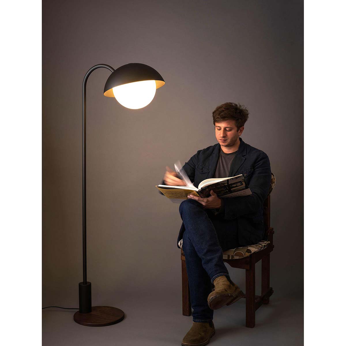 【ALLIED MAKER】アメリカ・インテリア照明「Dome Floor Lamp」フロアライト カスタムカラー 1灯 (W356×D585×H1518mm)