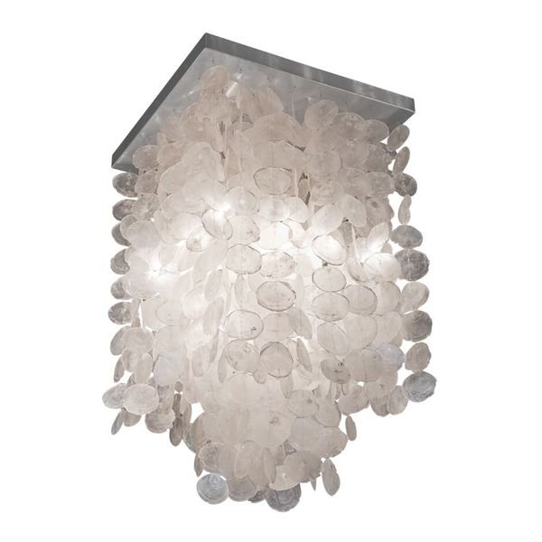 【MARETTI】オランダ・シーリングライト「SHELL」 CHROME（φ1000mm×H1500mm）