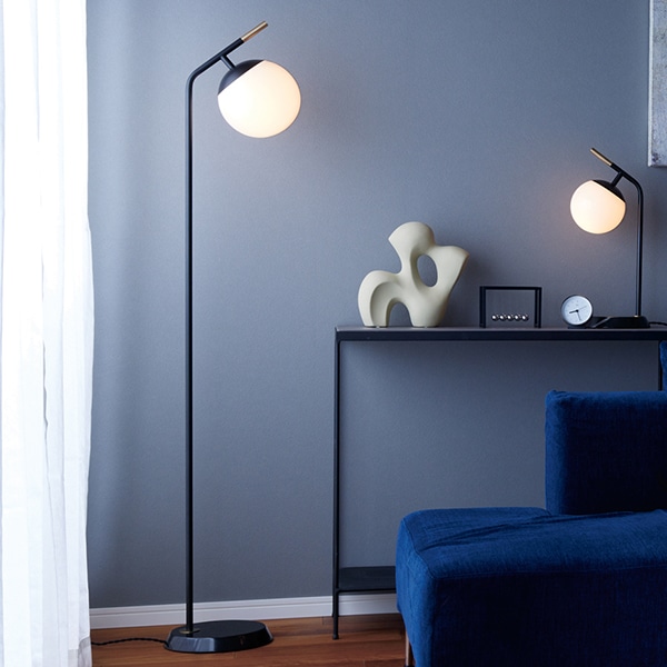 ブリスフロアーランプ2「Bliss-floor lamp 2」ホワイト／クリア