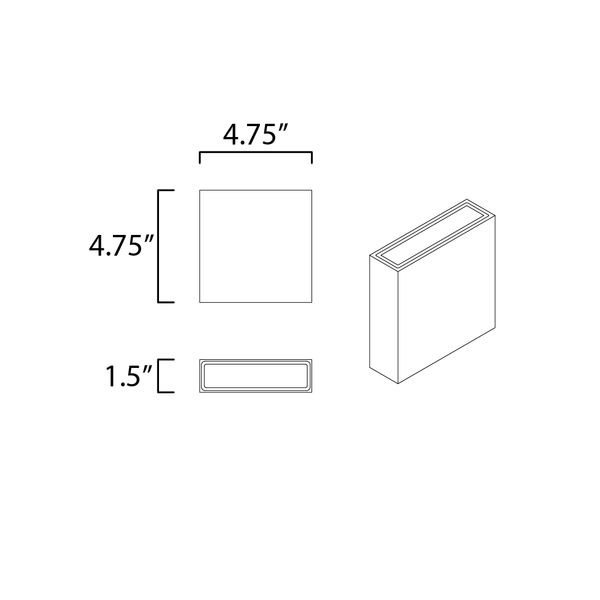 【ET2】アメリカ・アウトドアウォールライト「BRIK」2灯(W120×D40×H120mm)