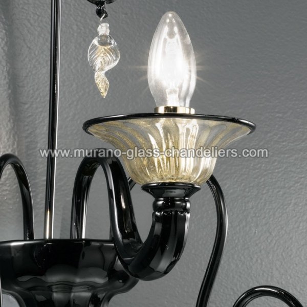 【MURANO GLASS CHANDELIERS】イタリア・ヴェネチアンガラスウォールライト1灯「TARIC」（W350×D270×H500mm）