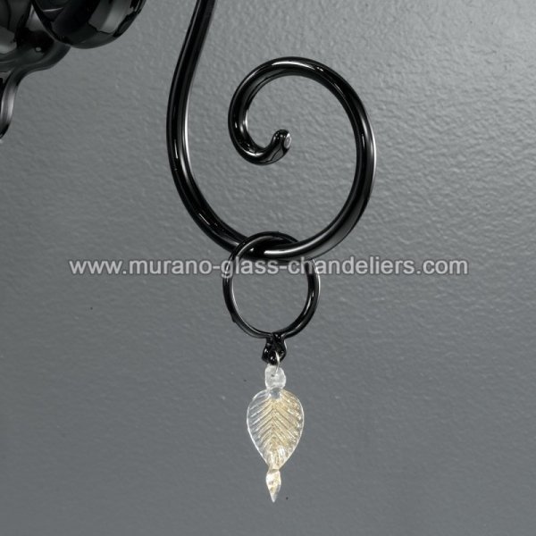 【MURANO GLASS CHANDELIERS】イタリア・ヴェネチアンガラスウォールライト1灯「TARIC」（W350×D270×H500mm）