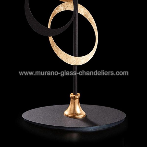 【MURANO GLASS CHANDELIERS】イタリア・ヴェネチアンガラステーブルライト1灯「CANUTI」(Large)（W450×H880mm）