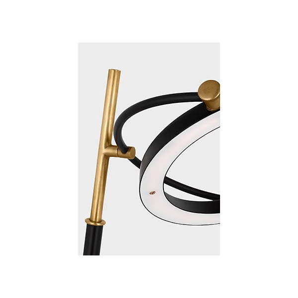 【Visual Comfort】テーブルライト LED 「Mistral Medium Ring Lamp」　ゴールド (W254×H533〜559mm)