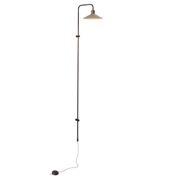 【Bover】 スペイン・ブラケットライト「Platet A／05」Olive Grey Shade (Φ200×D300×H1420mm)