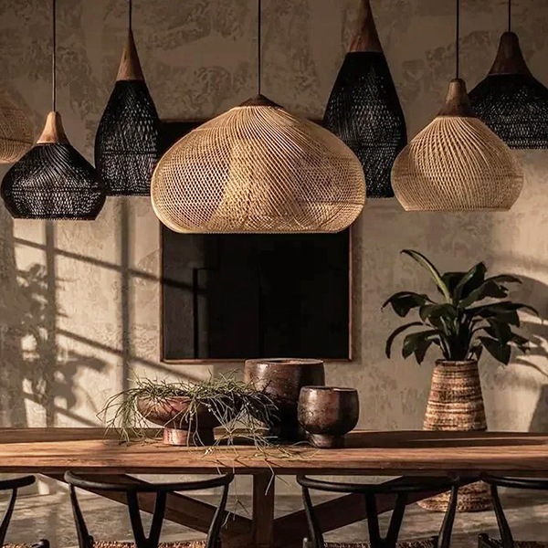 モダン照明 LEDペンダントライト ベージュ（W250～700mm×H190～450mm