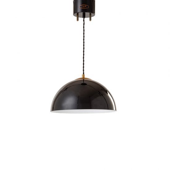 【HERMOSA】ペンダントライト「COPEN LAMP・S」1灯・BLACK(W350×H175mm)